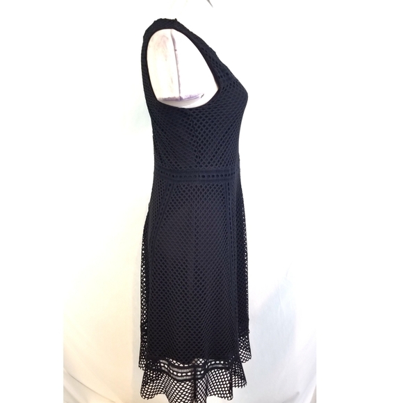 Alfani Size 4 Black A-Line Dress Sleeveless - Picture 3 of 6